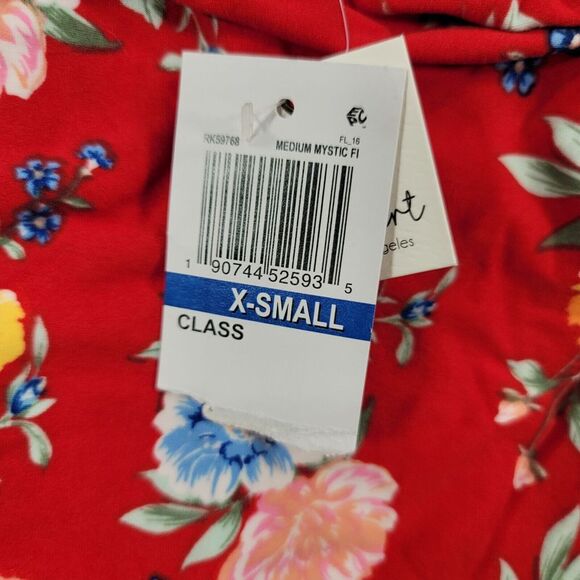 Ultra Flirt Mini Dress Womens Juniors XS X-Small Off-the-Shoulder Ruffled‎ Hem - Picture 4 of 8